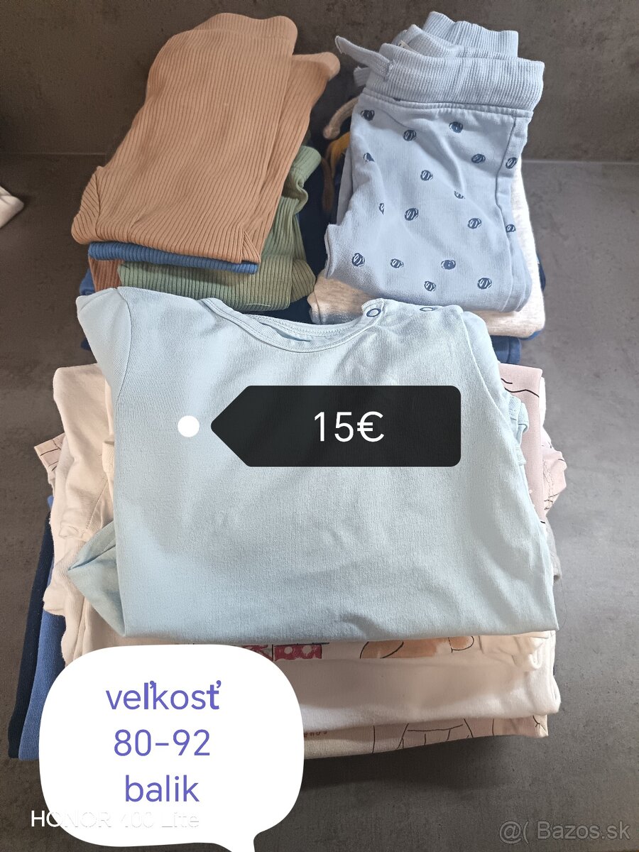 Balíky oblecenia - 2