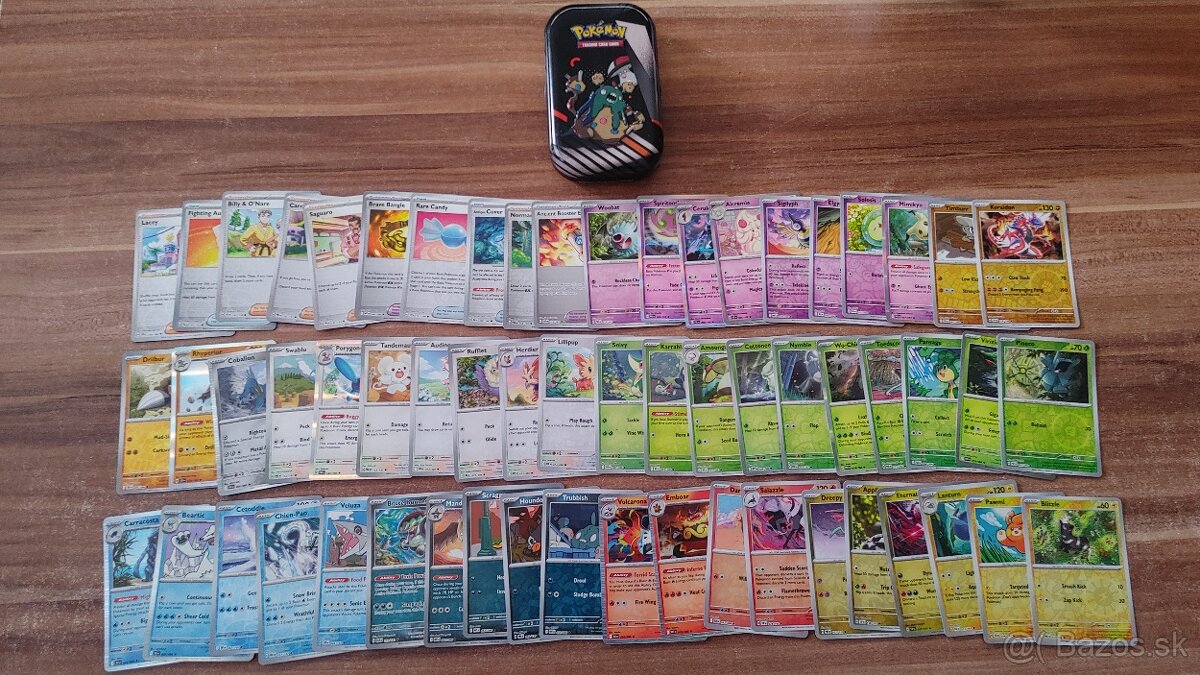 Predám original Pokemon kartičky 60ks lesklé - 2