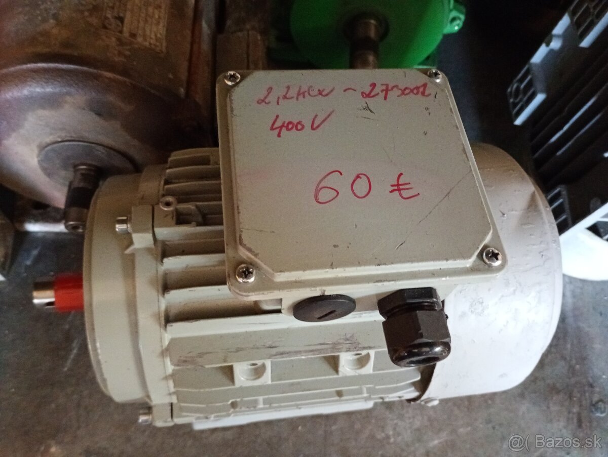 Predám trojfázový elektromotor 2.2kw. - 2