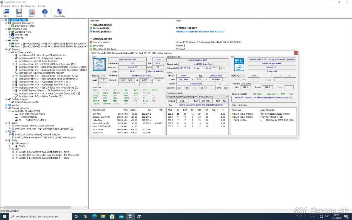 Predam PC HP EliteDesk 800 G1 USDT - 2