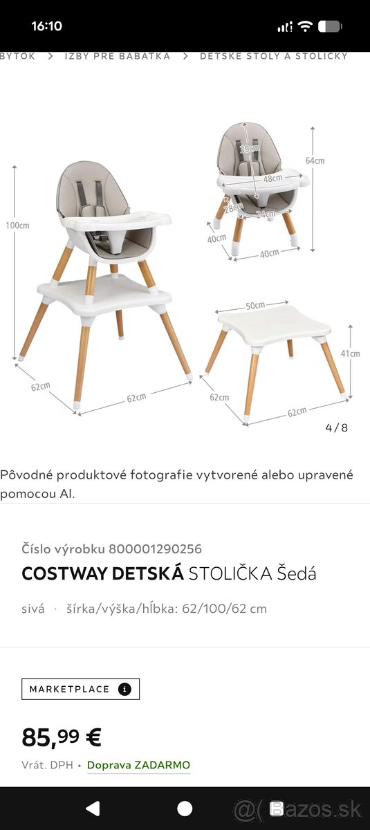 Stolička detská - 2