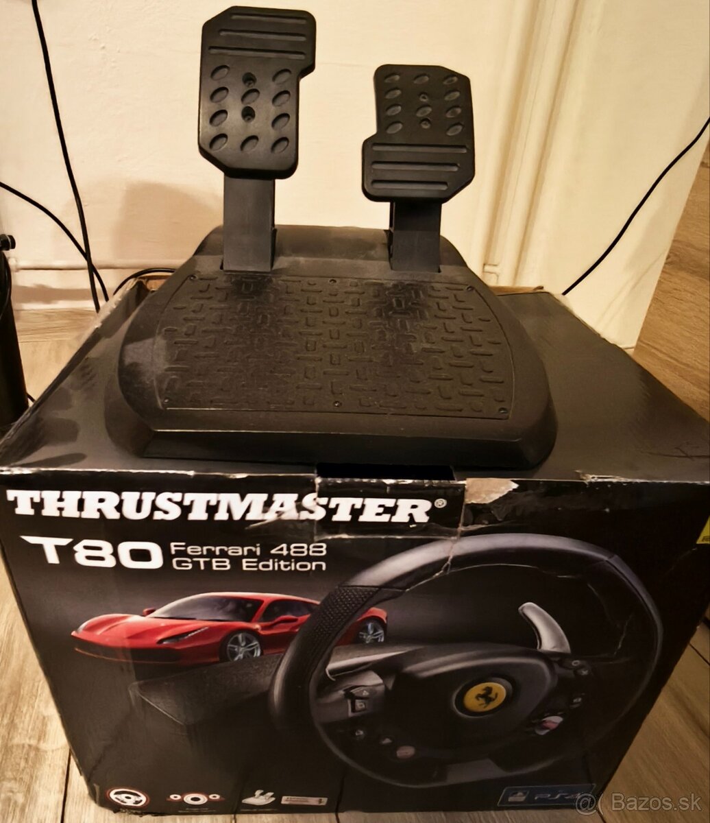 Predám herný volant PS4/PS5 Thrumaster T80 Ferrari edition - 2