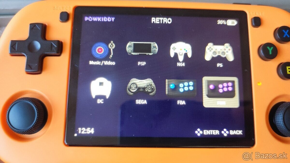 Nova herna konzola powkiddy x35h, 16 + 64GB pamatove karty - 2