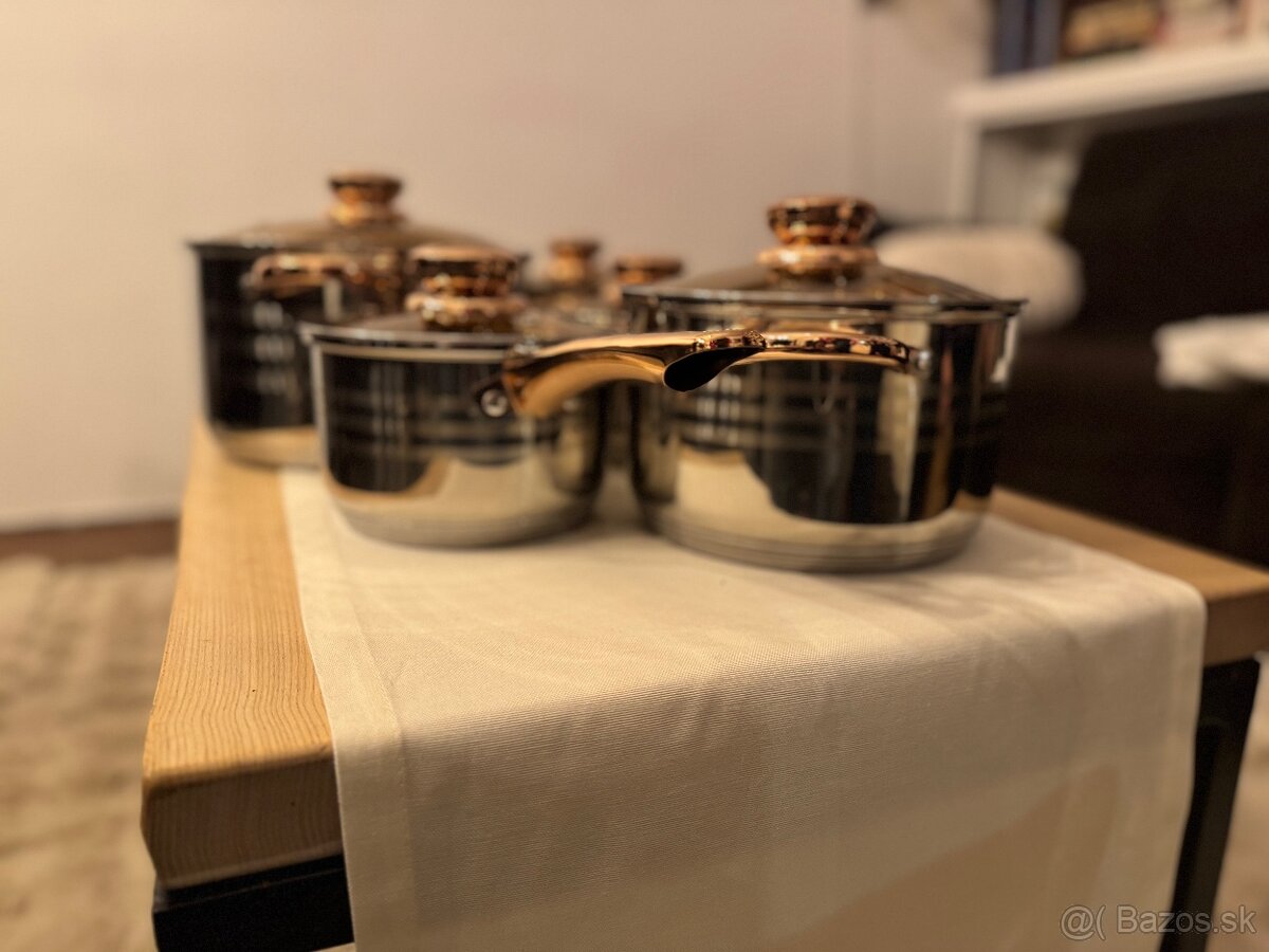 12 dielna sada hrncov ENGEIßBERG- nové - 2
