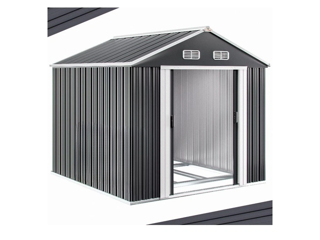 Záhradný domček - 312x257x178 cm - antracit - 2
