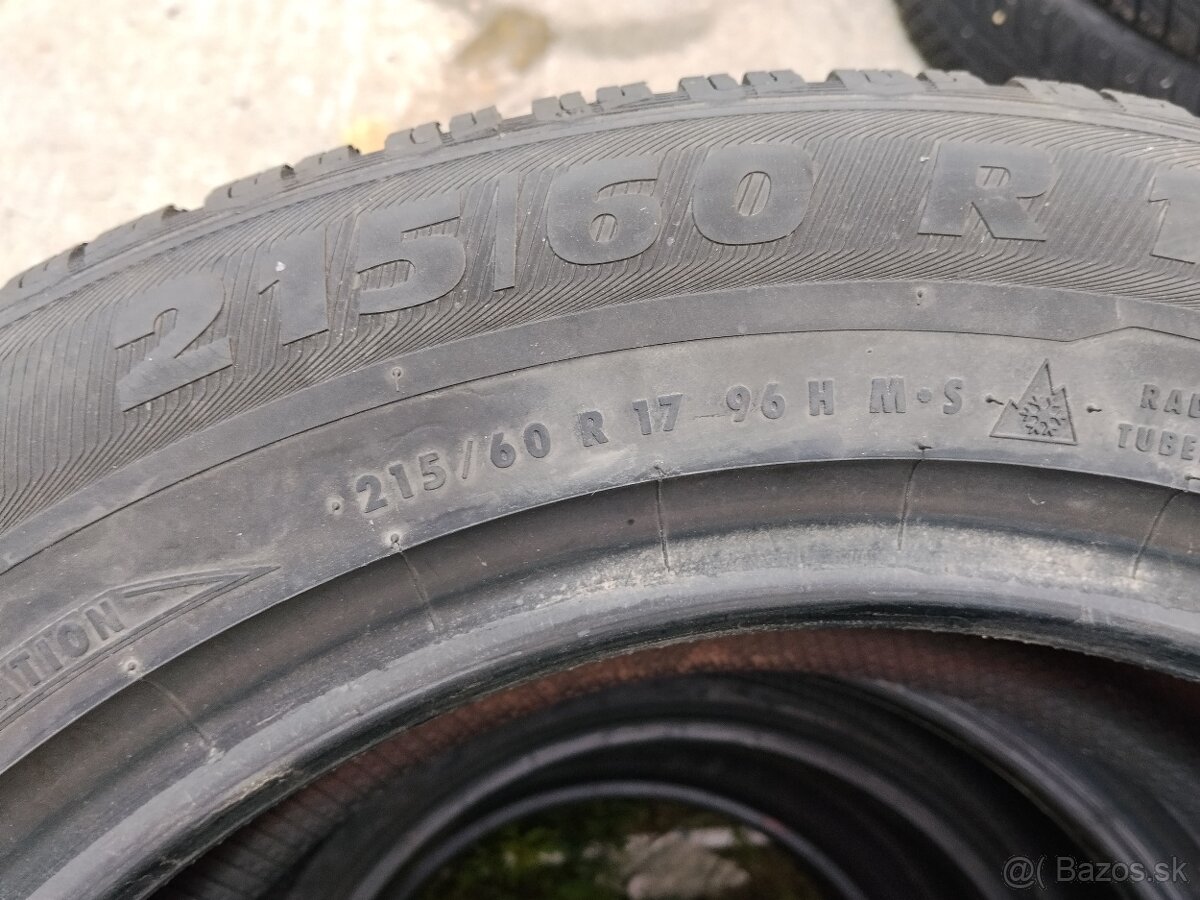 Zimne 215/60 R17, 96H, Semperit Master grip2, 4ks - 2