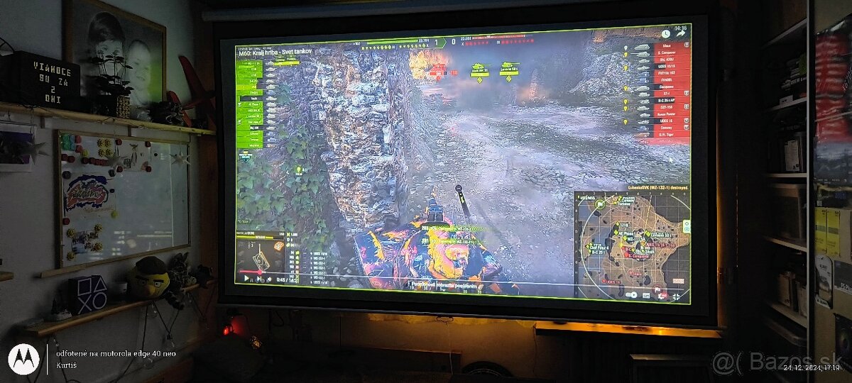 YABER Pro U6+ + platno 305cm - 2