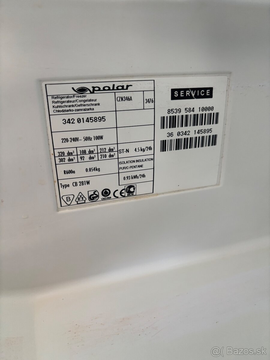 chladnicka s mraznickou Polar - 2