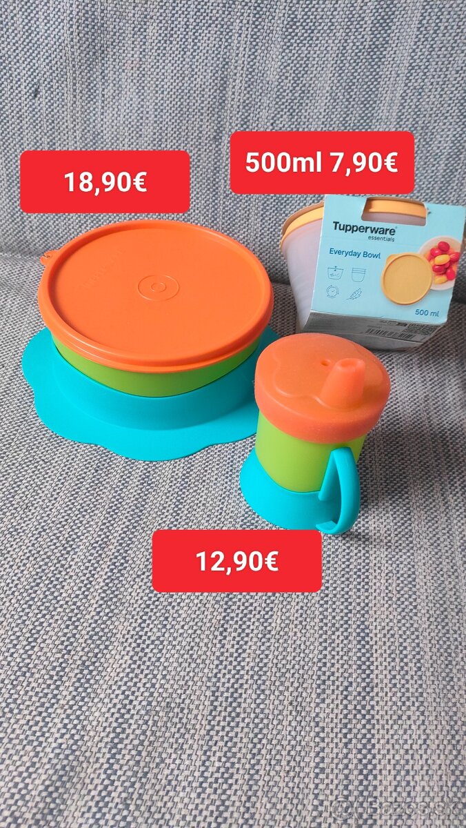Tupperware nové fľaše - rôzne vodičky,detský set - 2