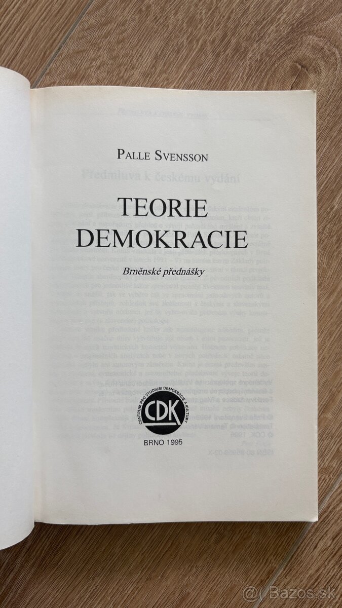 Svensson - Teorie demokracie - 2