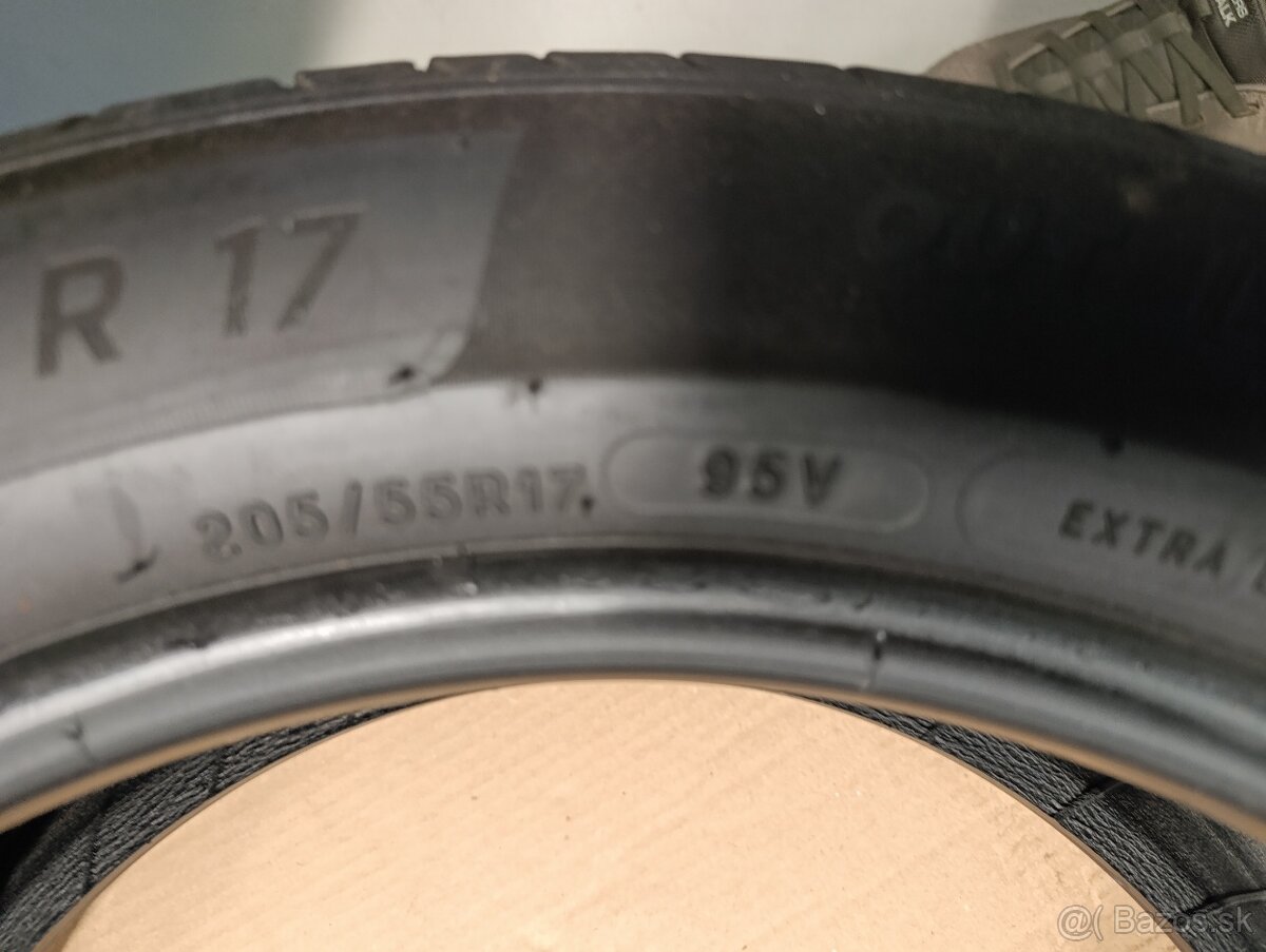 Predám letné pneumatiky MICHELIN 205/55/17 95V - 2