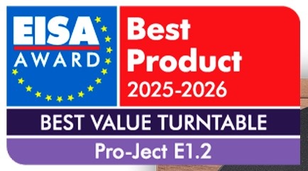 PRO-JECT E 1.2 EISA AWARD BEST VALUE TURNTABLE 25/26 - 2