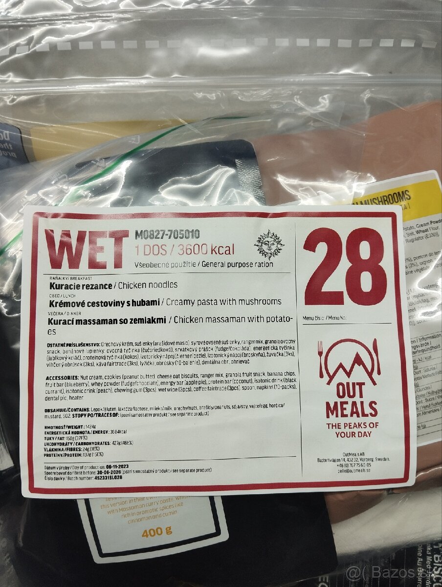 MRE podap Outmeals - 2