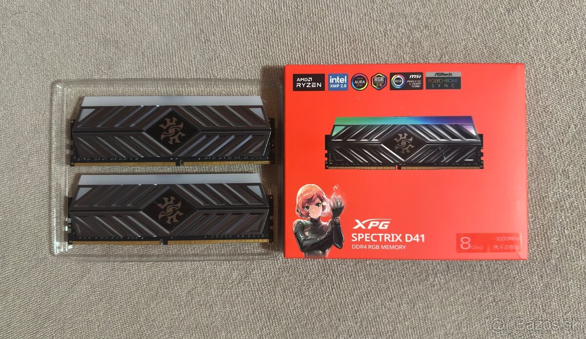 32GB XPG DDR4 3200mhz CL16 8GB RGB RAM STICKS - 4x8GB kit - 2