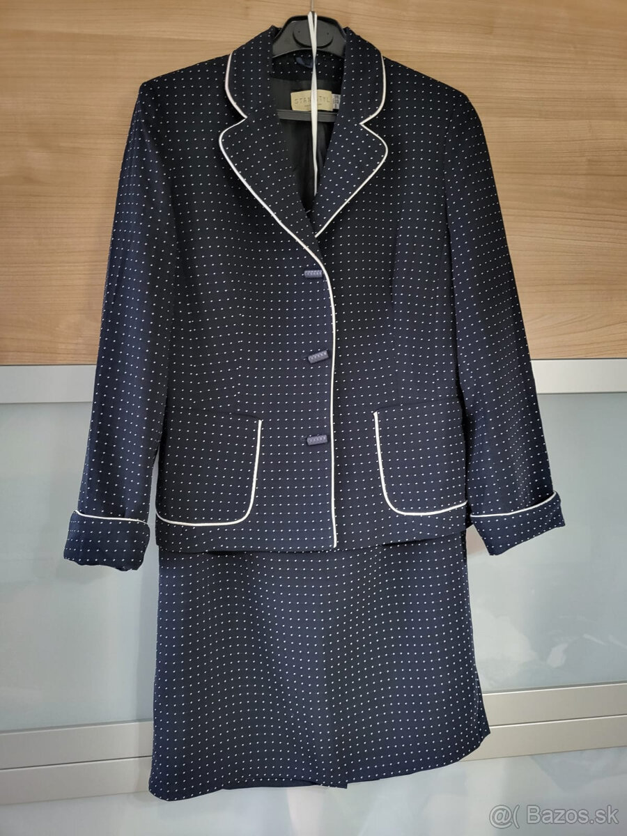 Kvalitný elegantný kostým veľ. 40 - 2