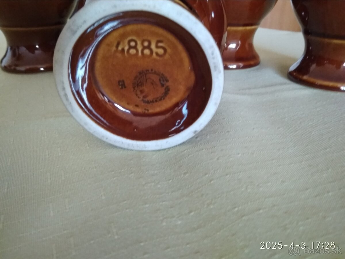 5ks keramických pohárků zn. Ditmar, Urbach - 2