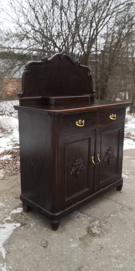 Starožitná tmavá komoda - 2