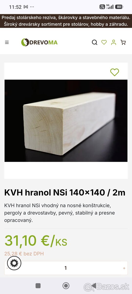 KVH hranoly - 2