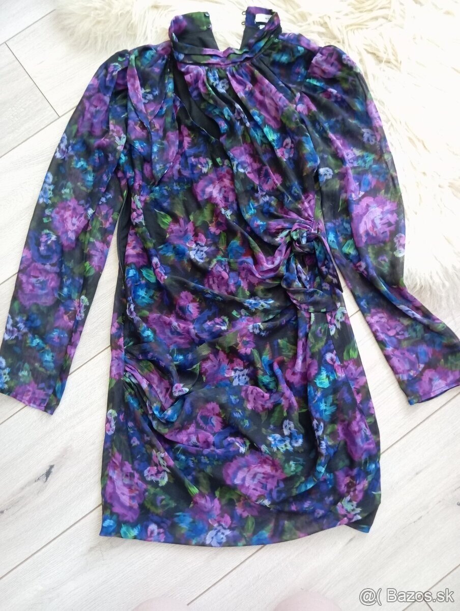 Dámsky fialové šaty Reserved S - 2