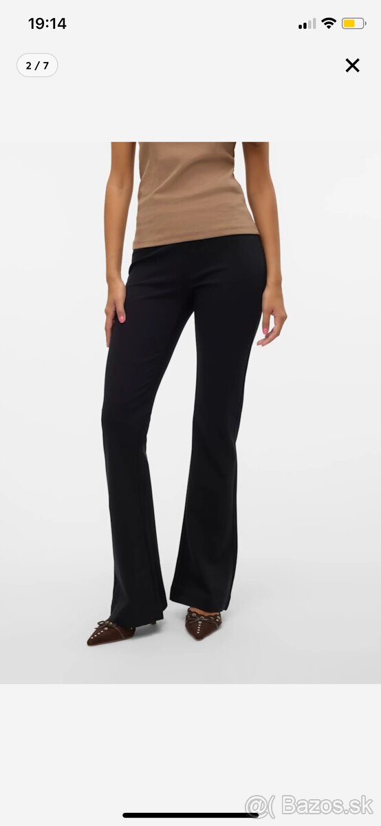 Elegantne čierne nohavice - 2