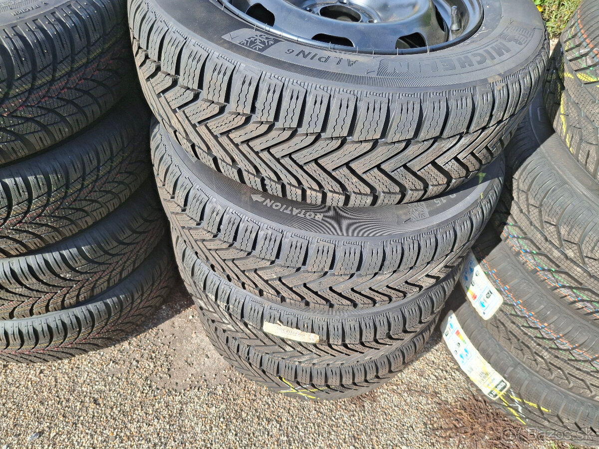 15" plechy 4x108 Citroen C3 + 195/65 r15 michelin nejazden - 2