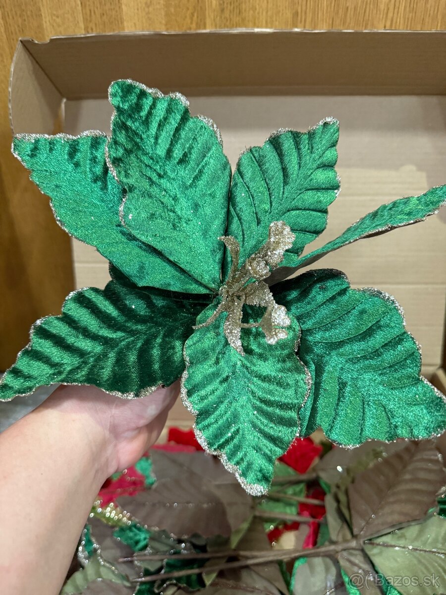 Vianočná dekorácia kvet - 2