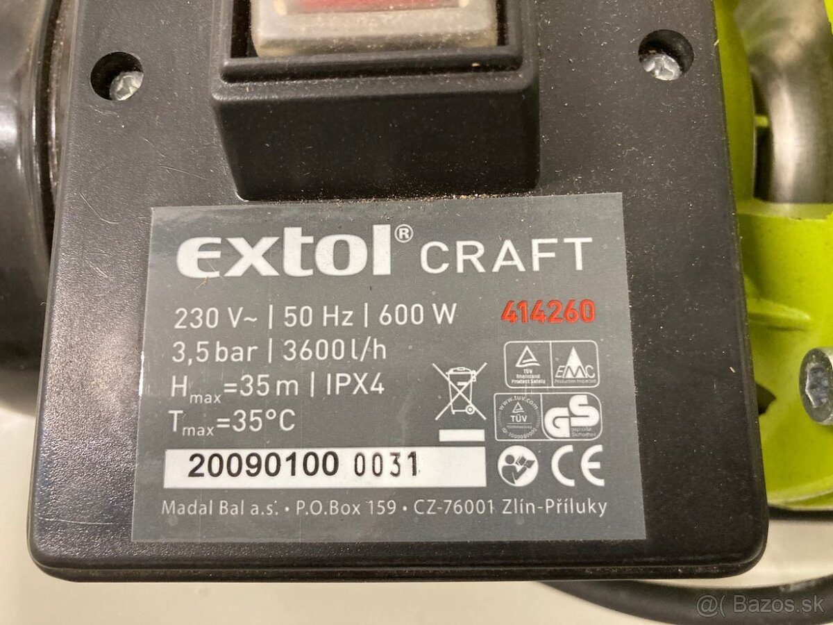 Čerpadlo Extol Craft - 600 W - 2