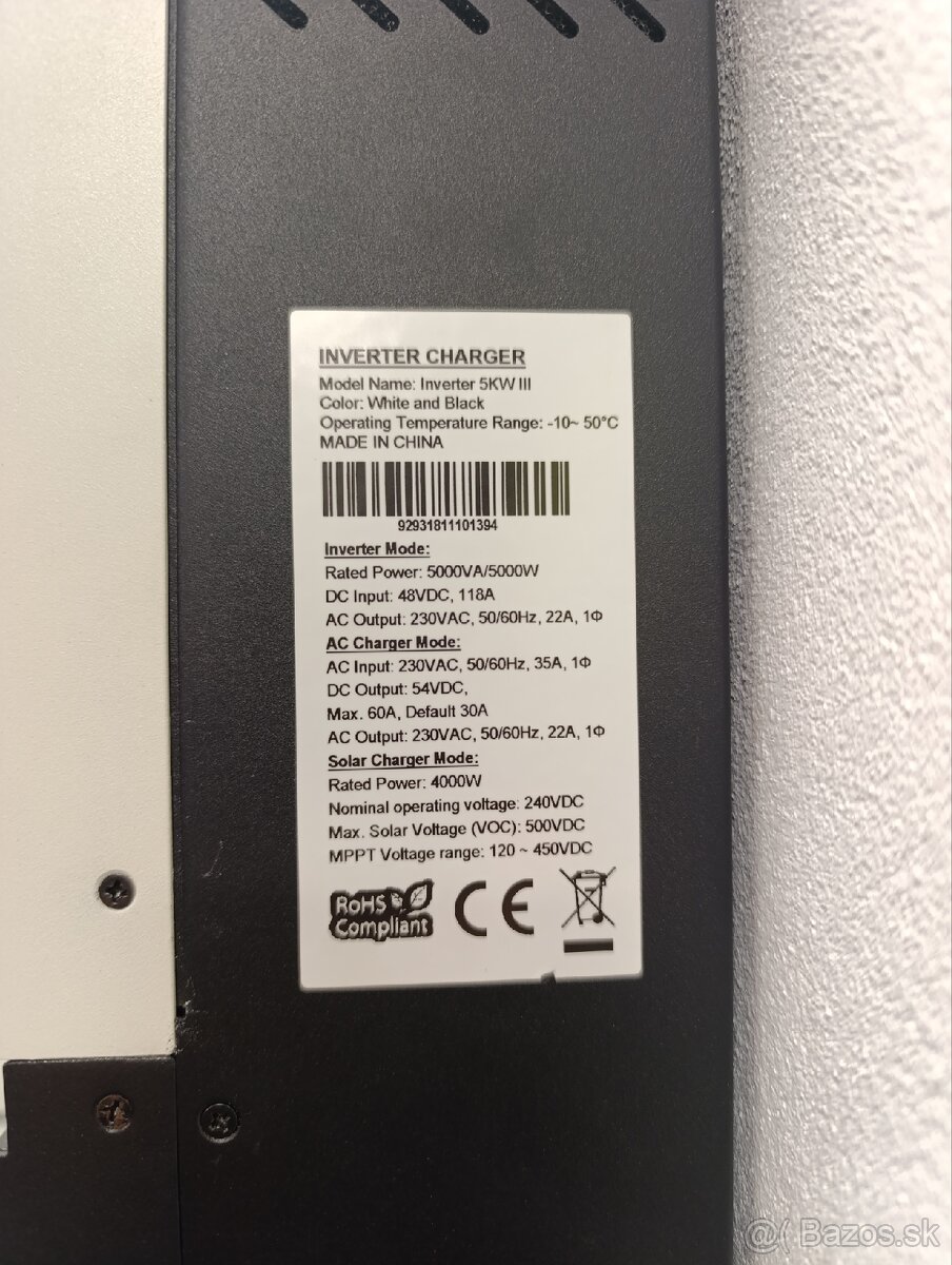 Hybridný menič Axpert VMIII 5kw 48V - 2