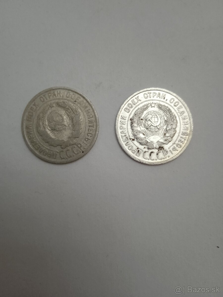 Soviesky zväz - 20 kopejok 2 ks - 2