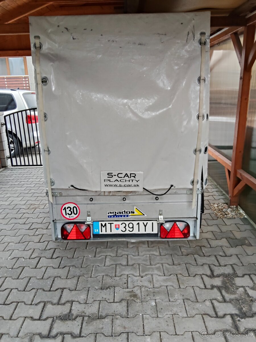 privesny vozik s plachtov - 2