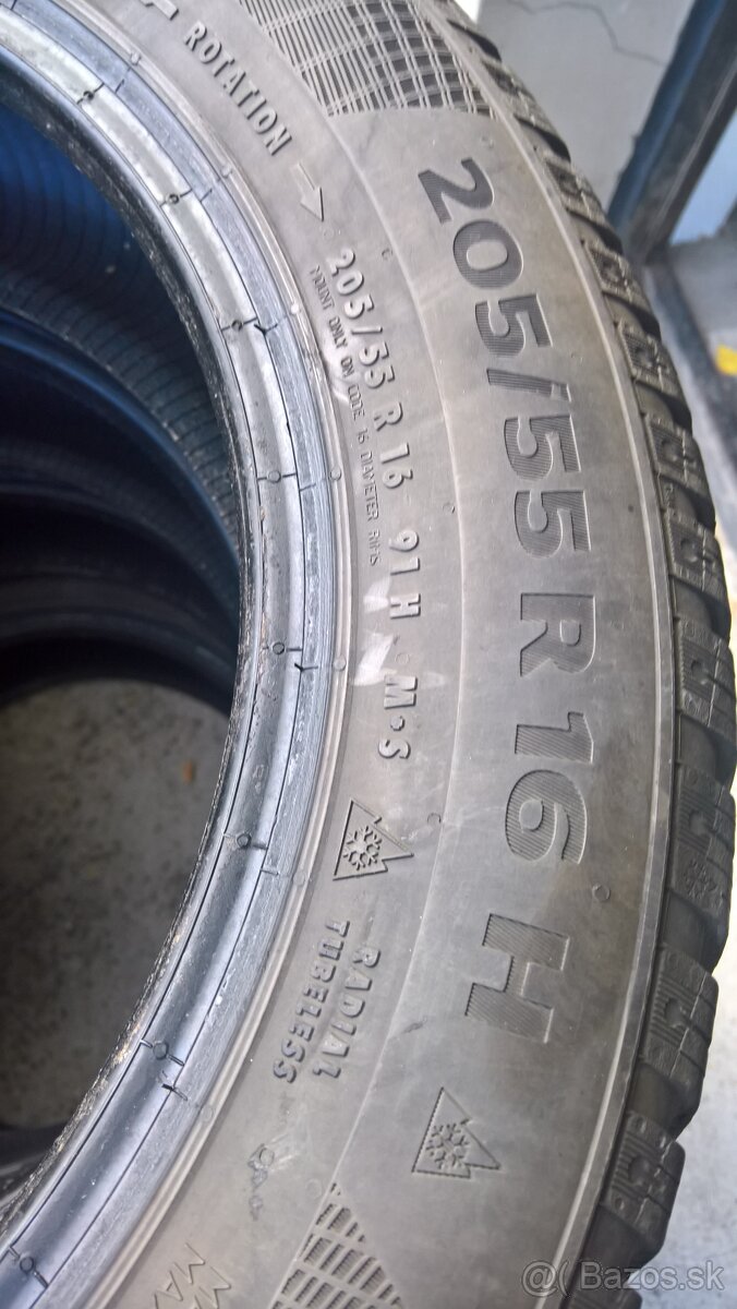 Predám zimné pneu 205 / 55 / R16 - 2