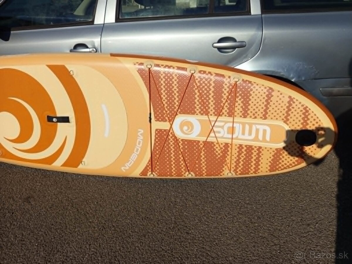Paddleboard hnedasto biely - 2