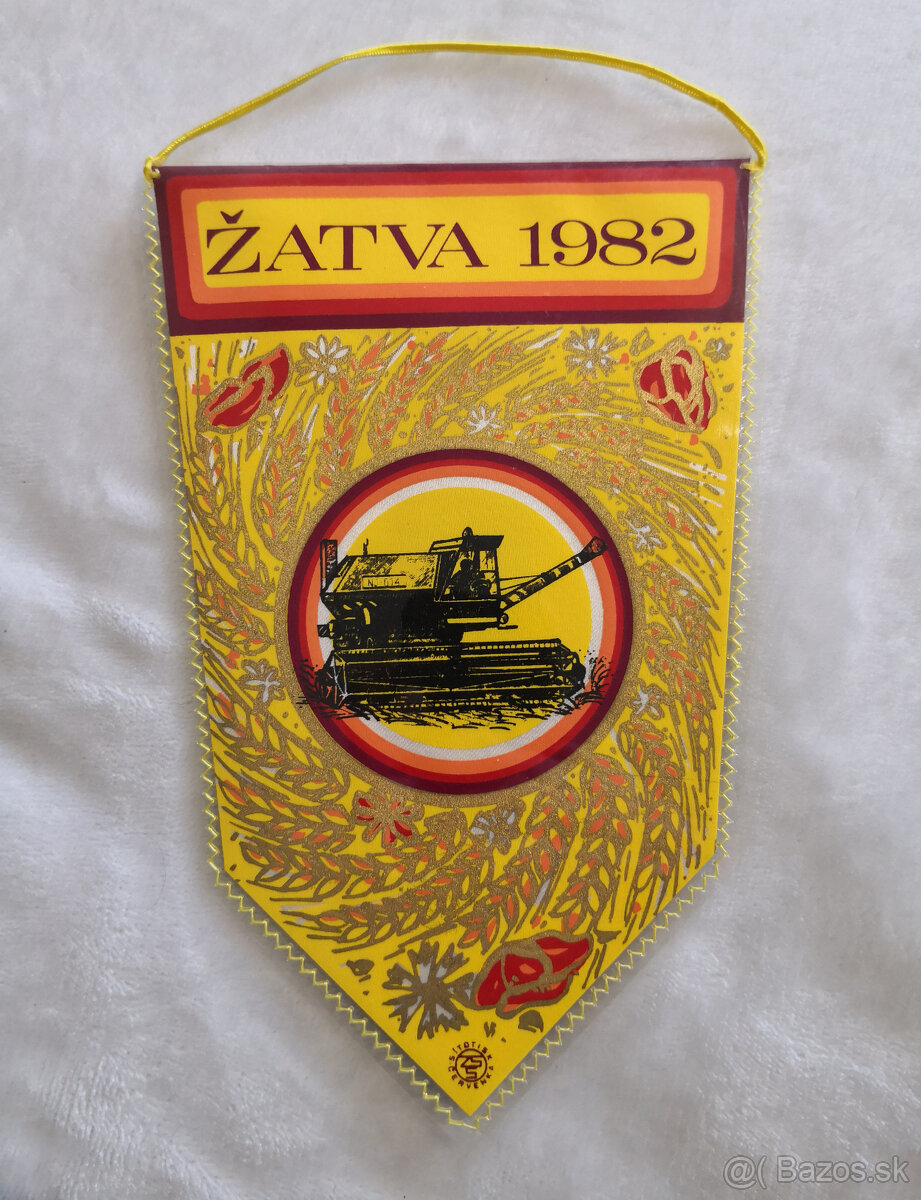 Zberateľská vlajka Žatva 1982 - 2