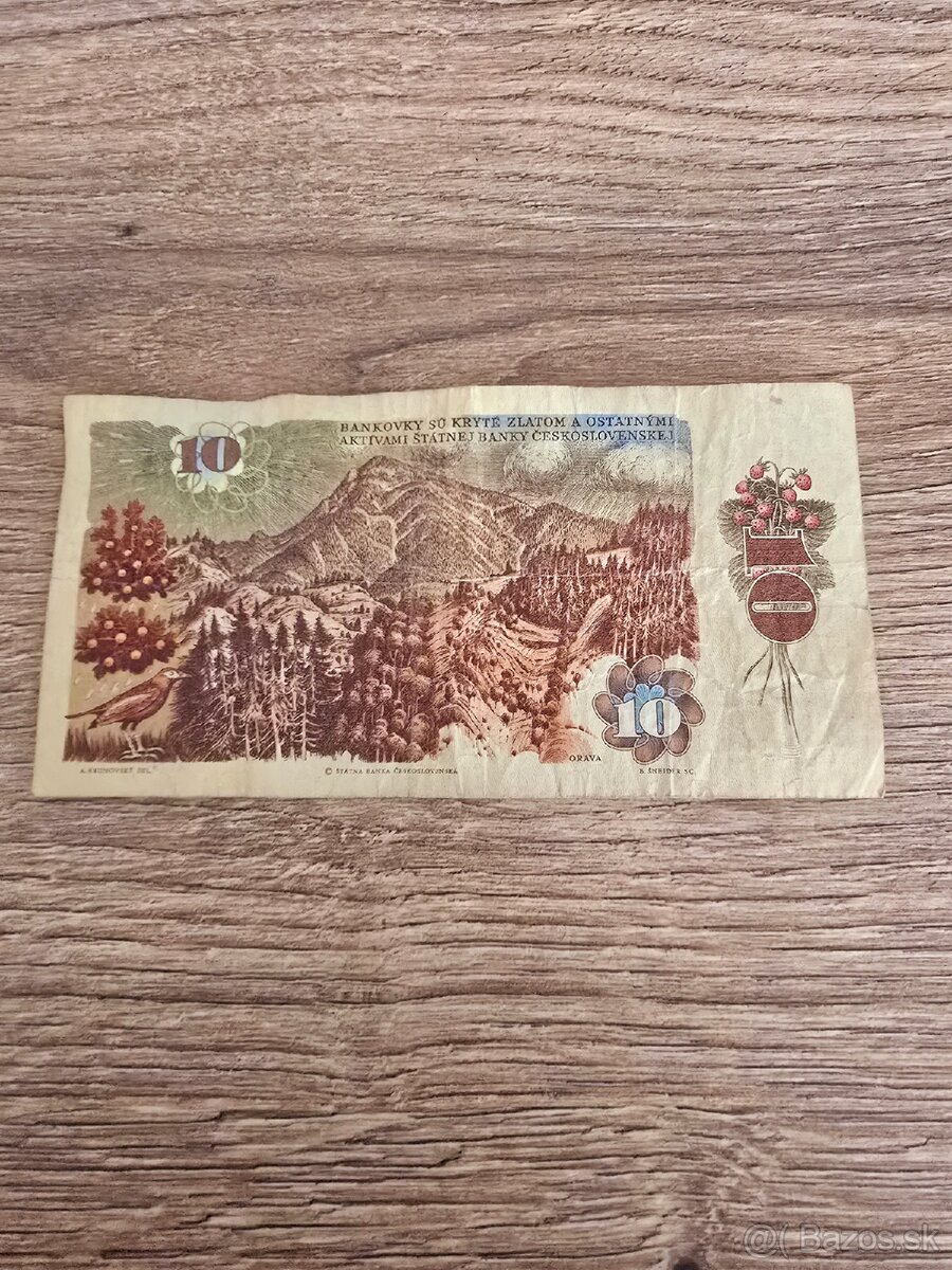 10 korún československých 1986 - 2