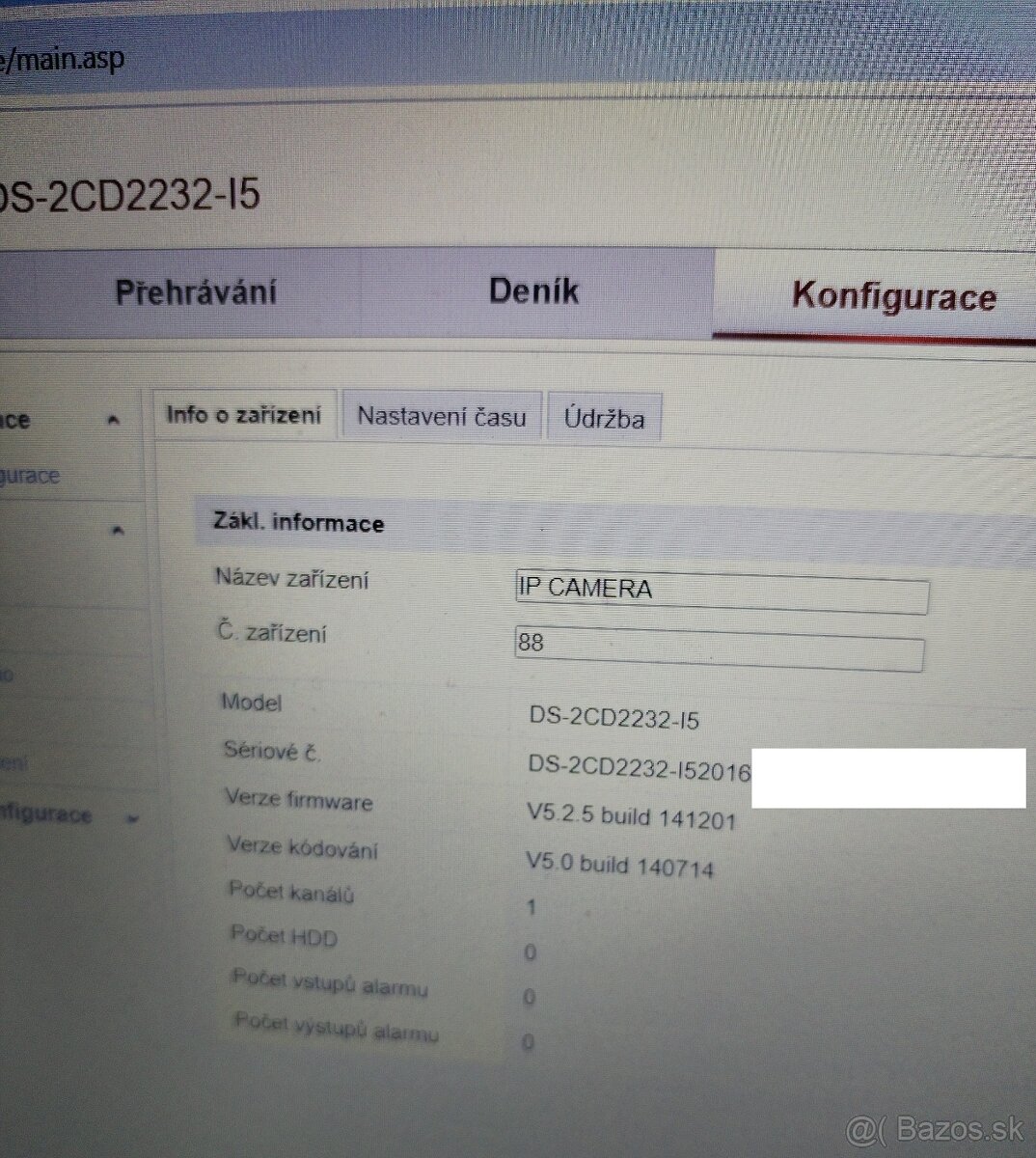 IP kamera Hikvision DS-2CD2232-I5 včetně držáku - 2