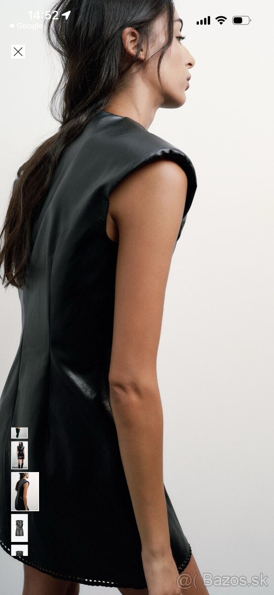 Kožené šaty ZARA xs - 2