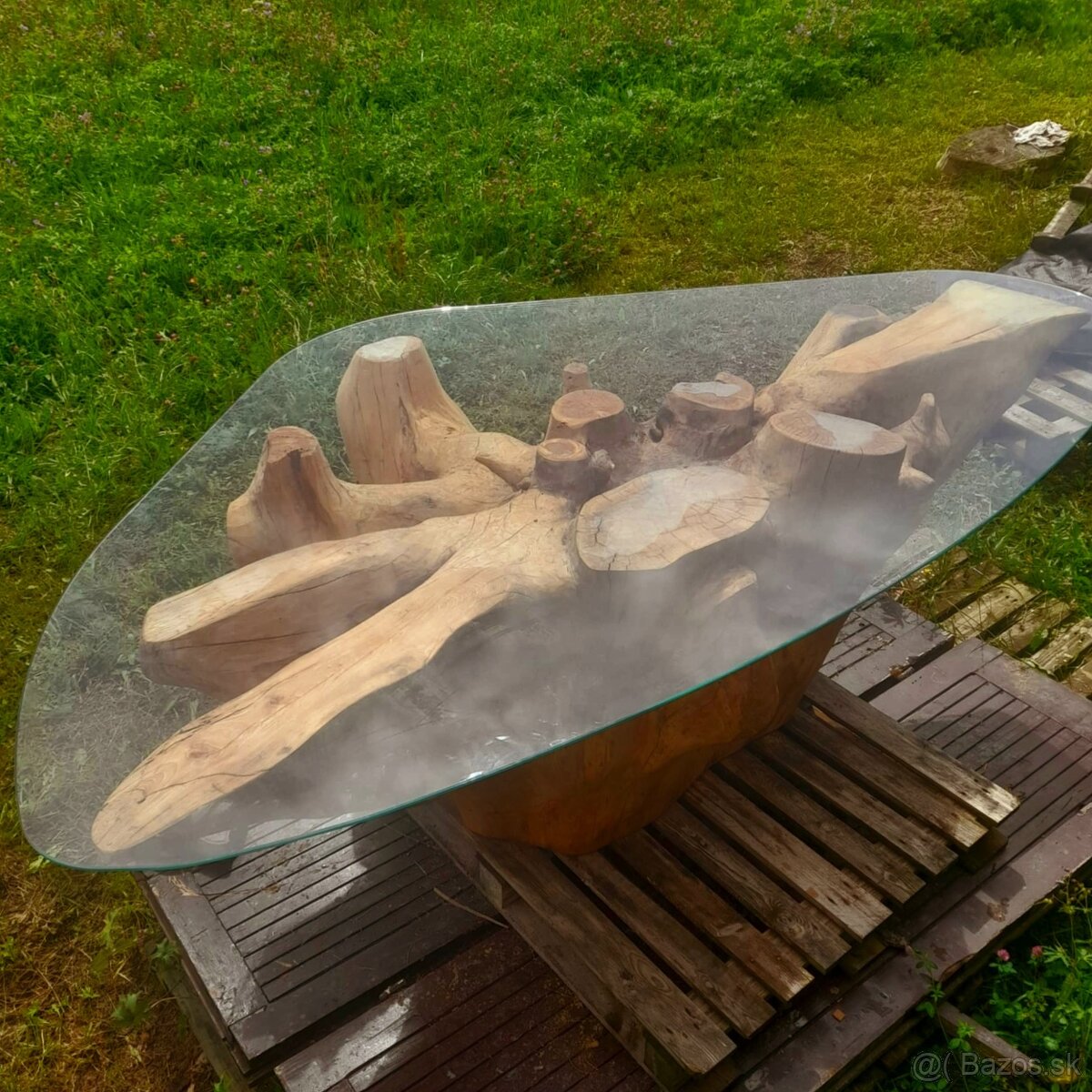 Stôl z koreňa stromu/smrek - 2