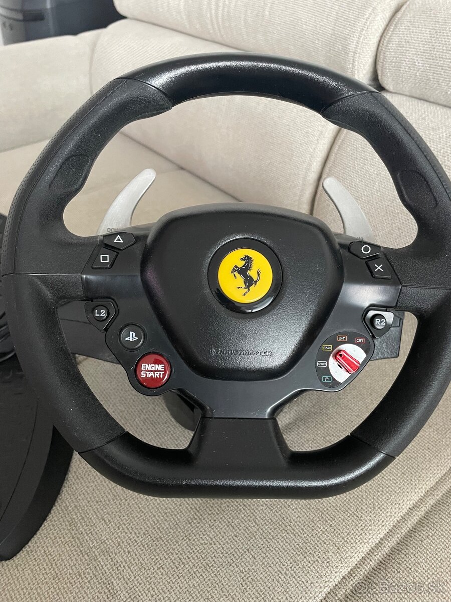 Herný volant Thrusťaster Ferrari +pedále - 2