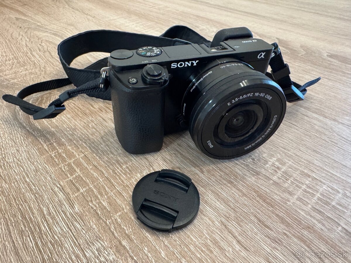 Sony a6000 24,3Mpix + Akumulátory + Objektív + Statív - 2