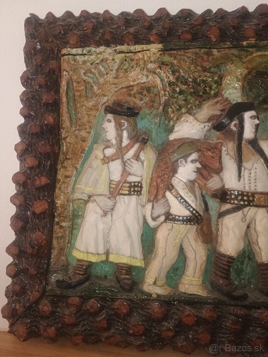 Vyrezavaný ľudový obraz - 2