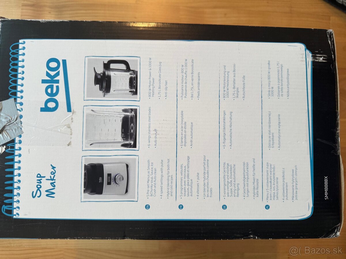 Beko soup maker - mixer s varicom - polievkovar - 2