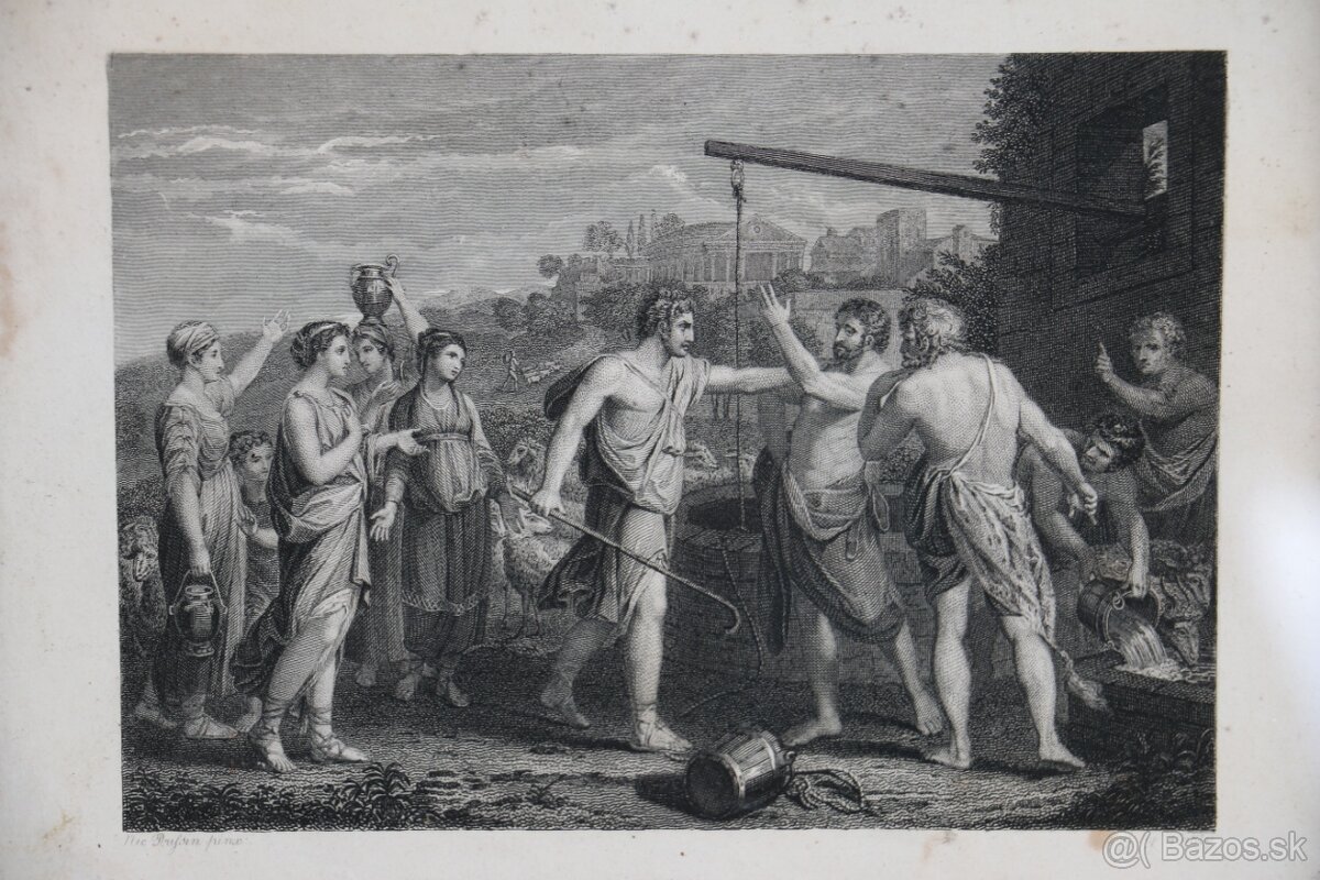 Starý grafický list z 19. storočia - 2