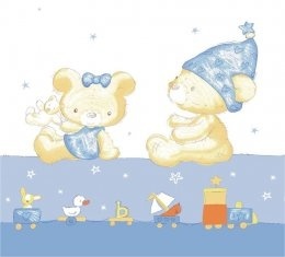 DETSKÁ DEKA slabomodrá 130 x 160cm + darček - 2