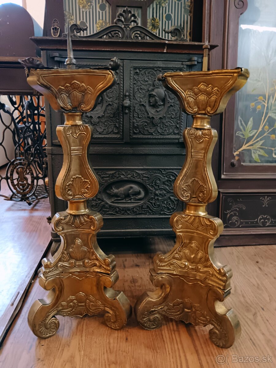 Starožitné veľké svietniky - 2