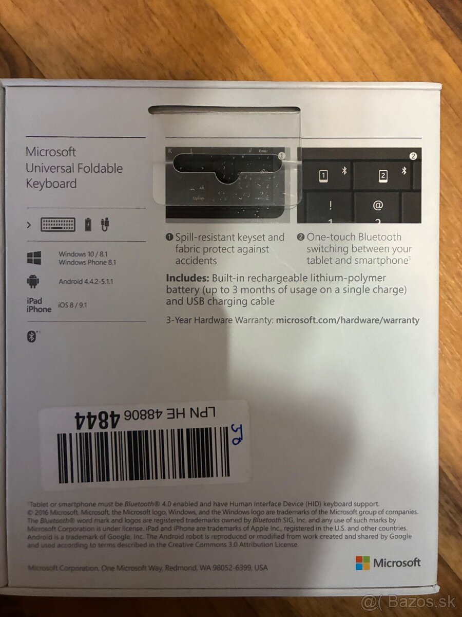 Microsoft Skladacia Klávesnica - 2