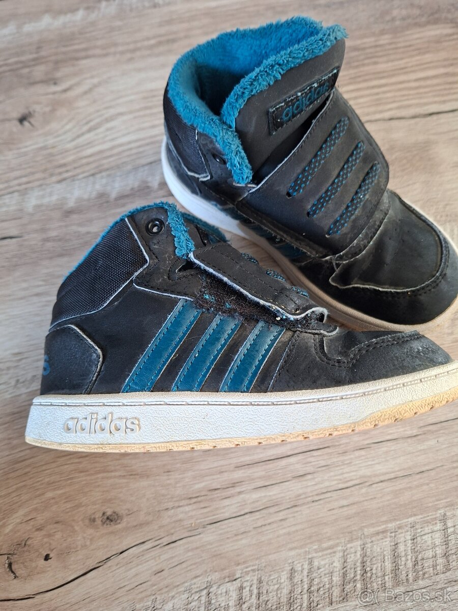 Zateplené čierne tenisky Adidas č.27 - 2