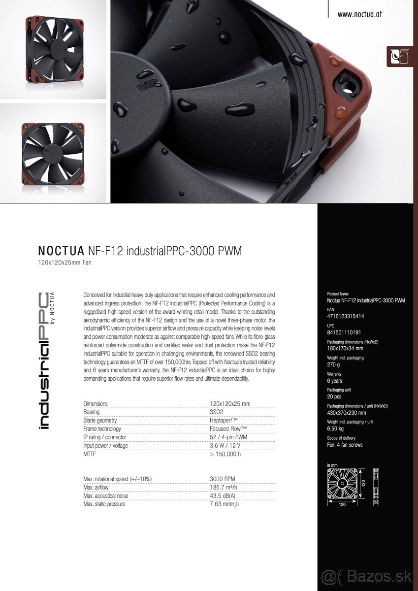Noctua NF-F12 industrialPPC-3000 PWM - 2