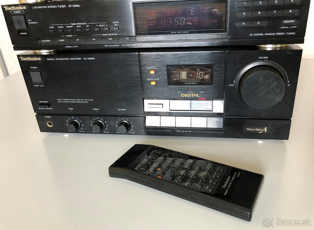 Hi-Fi retro Technics System X-980 D Japan s dialkovym - 2