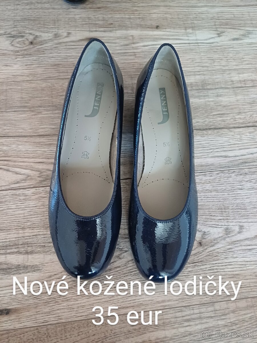 Tmavomodré lodičky velkost 5,5 (39) - 2