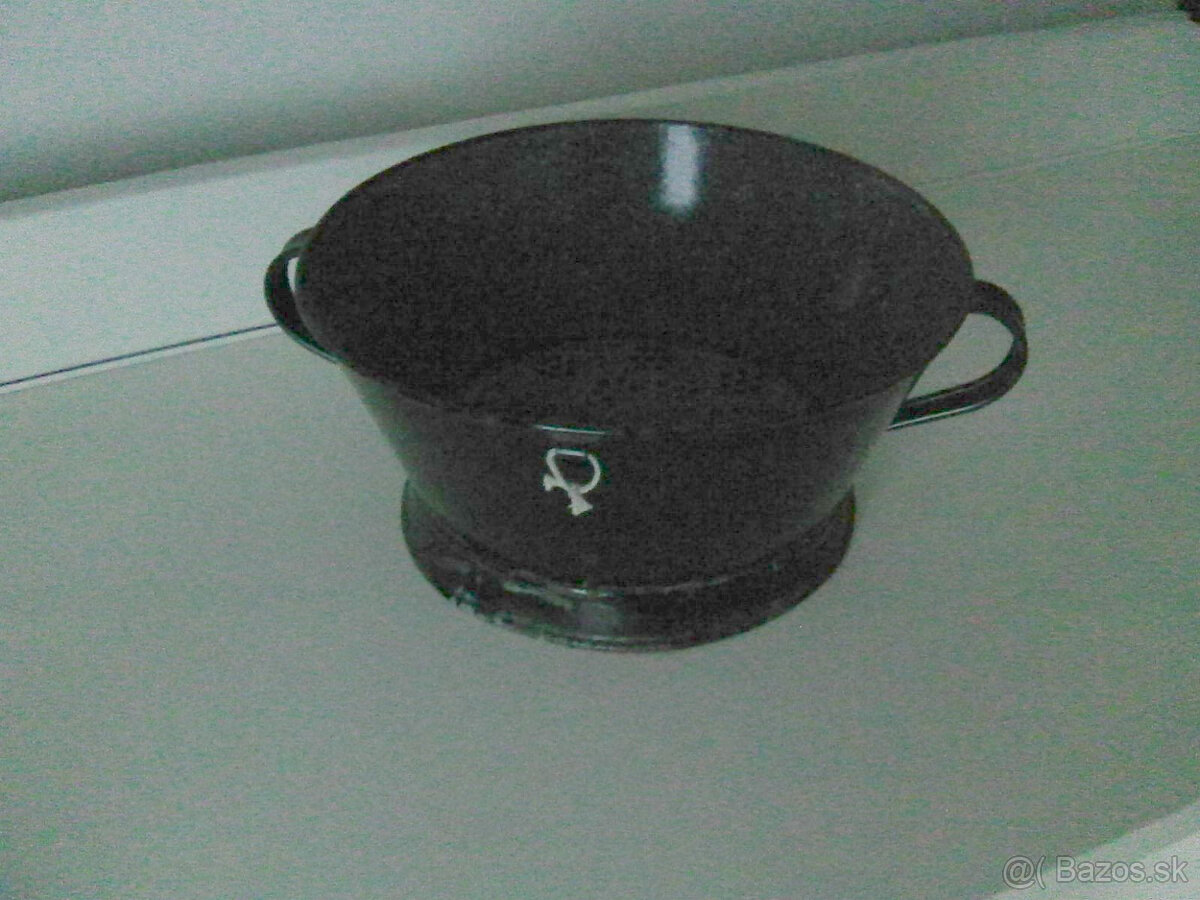 retro smaltovaný cedník - 2